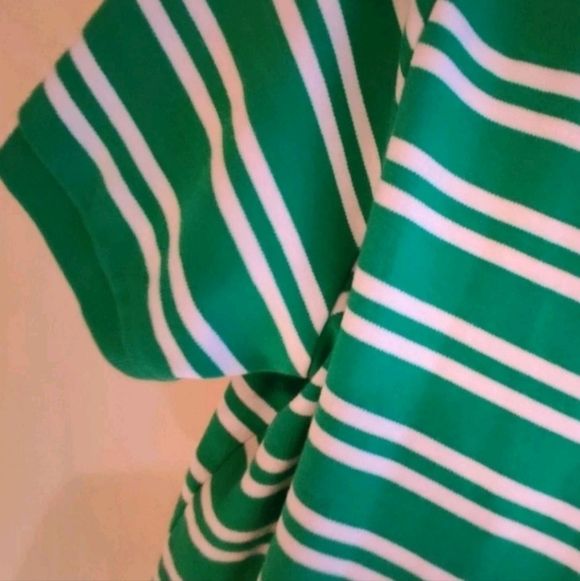 Ralph Lauren Mens Polo Shirt XL Green Striped Cotton - Picture 3 of 7